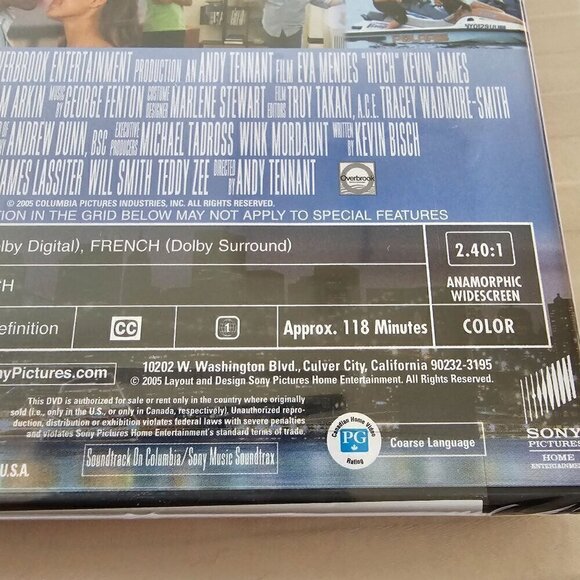 New Will Smith's "Hitch" Widescreen DVD - Picture 6 of 9